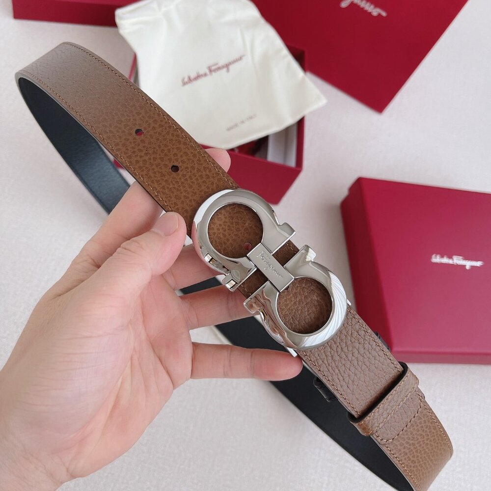 Salvatore Ferragamo Gancini Reversible High-Quality Belt - Picture 5 of 6